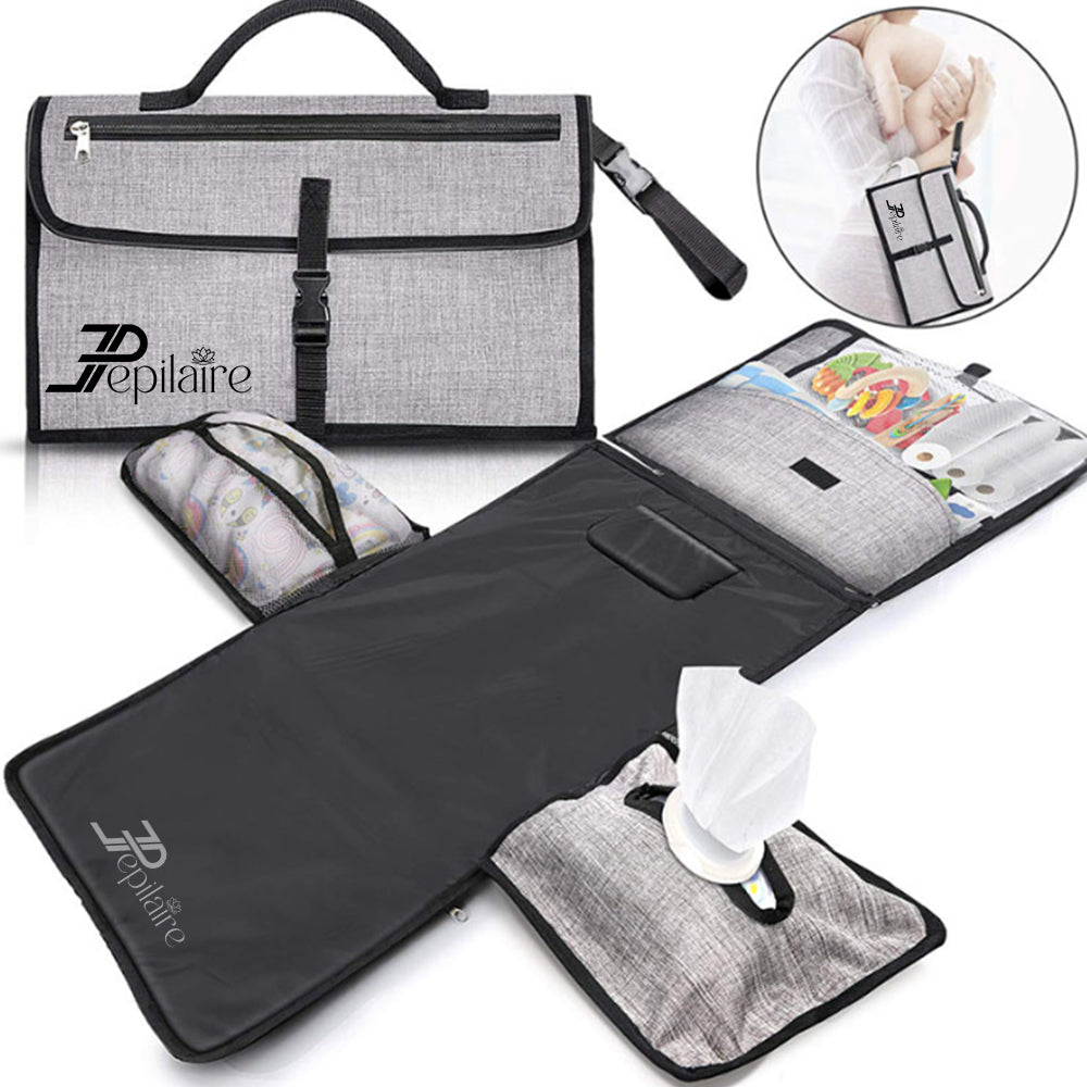 Portable Baby Diaper Changing Pad with Storage Pockets