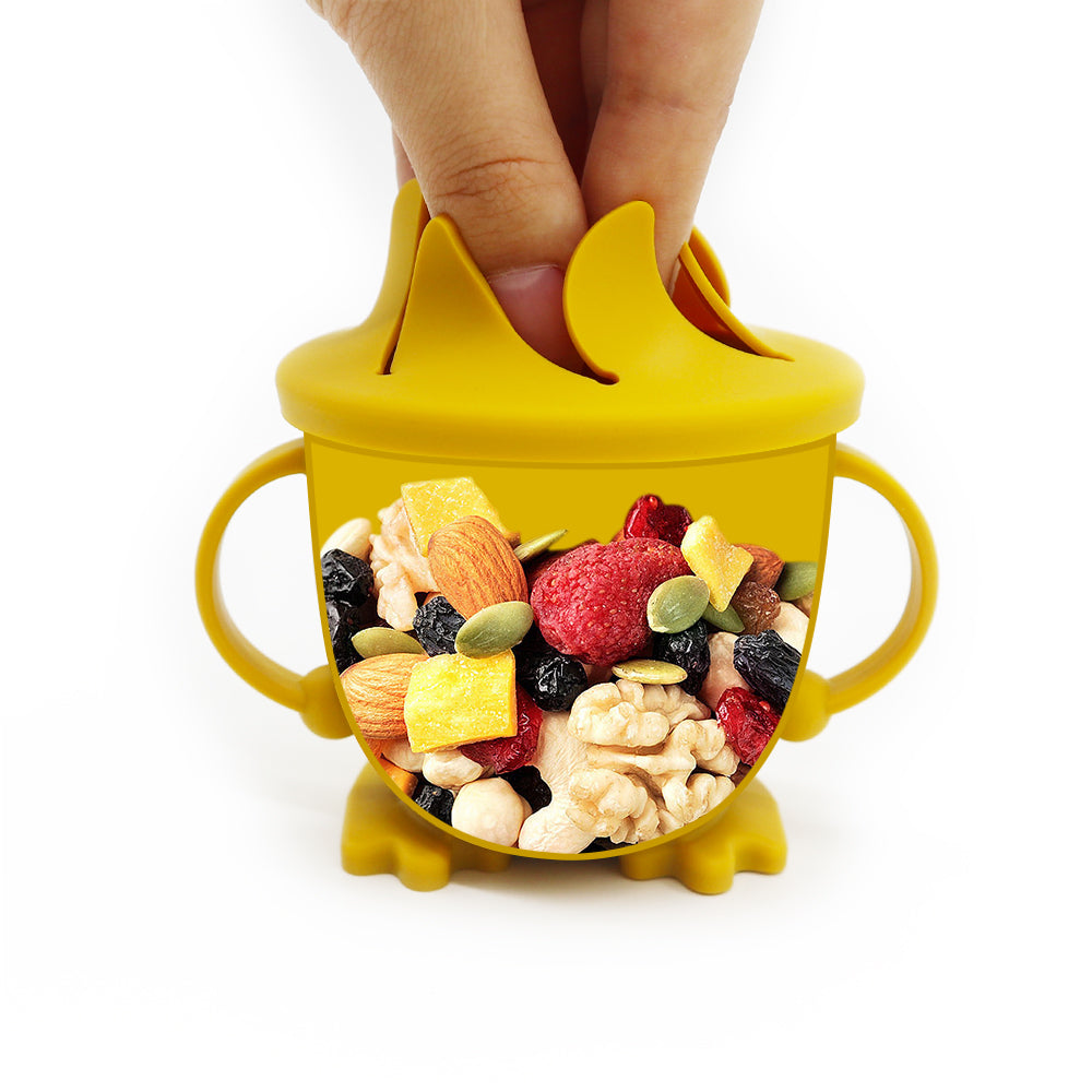 Foldable No-Spill Silicone Baby Snack Cup