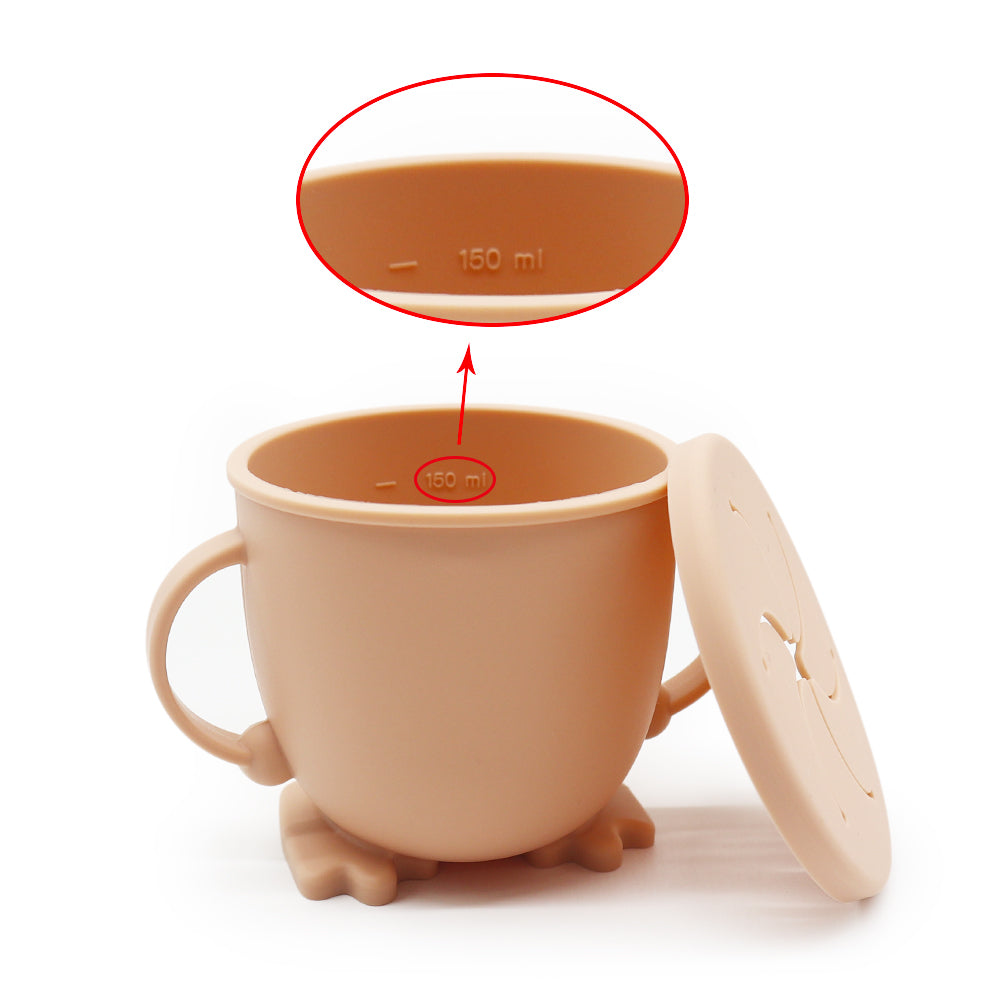 Foldable No-Spill Silicone Baby Snack Cup