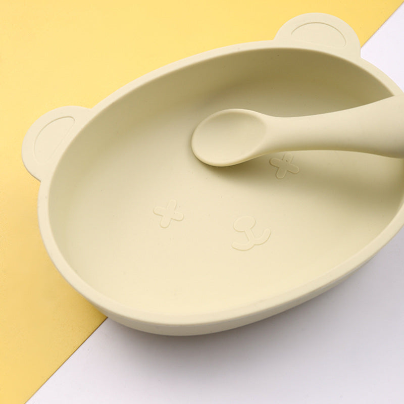 Leak-Proof Silicone Kids Bento Plate Set
